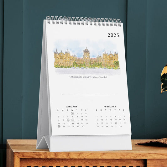 2025 Table Top Calendar - Monuments of India - PaperKaite