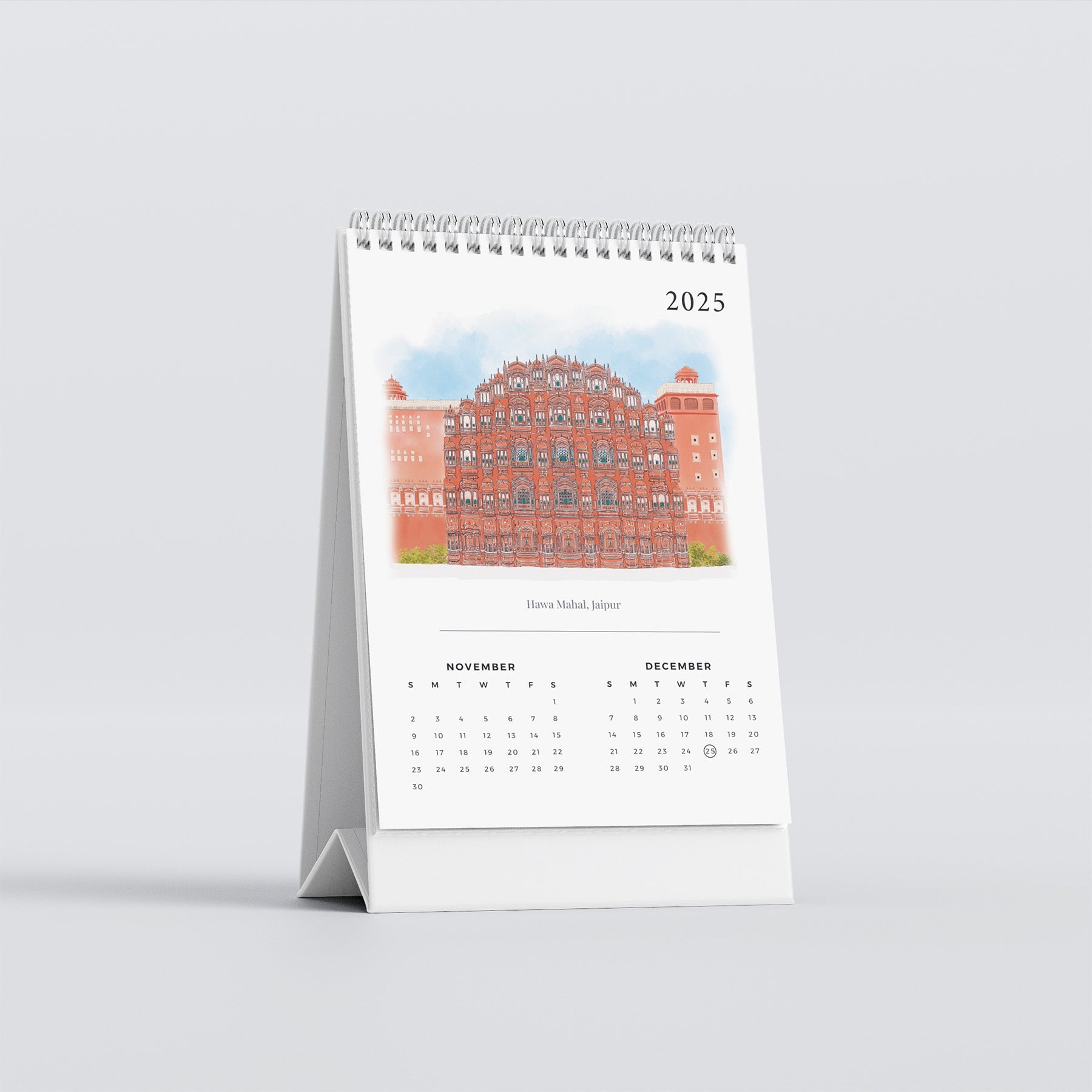 2025 Table Top Calendar - Monuments of India - PaperKaite