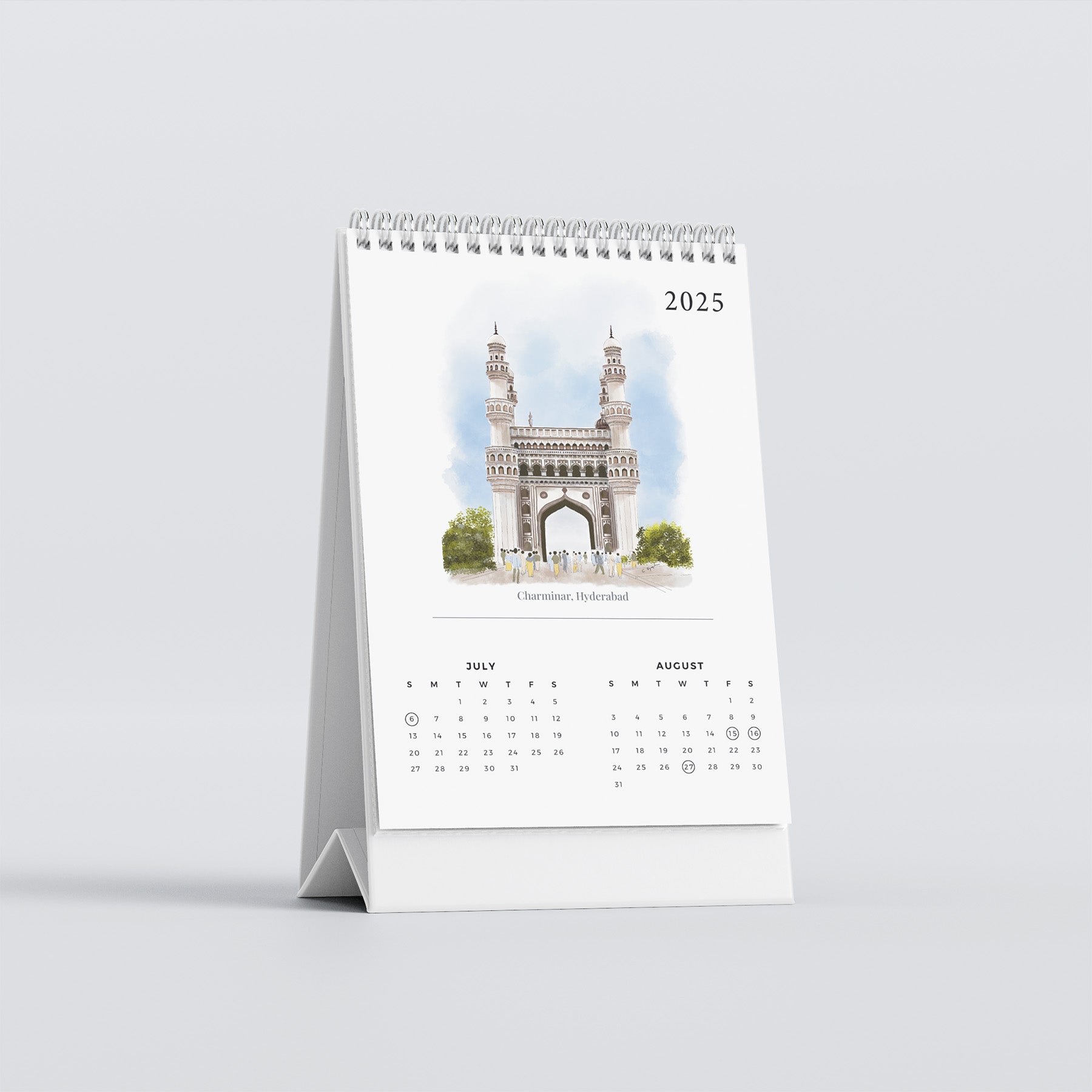 2025 Table Top Calendar - Monuments of India - PaperKaite