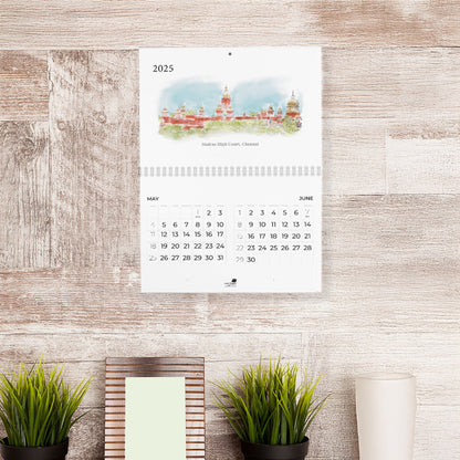 2025 Wall Calendar - Madras Series - PaperKaite