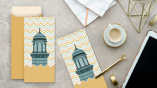 Chevron Minar Money Envelope Set - PaperKaite