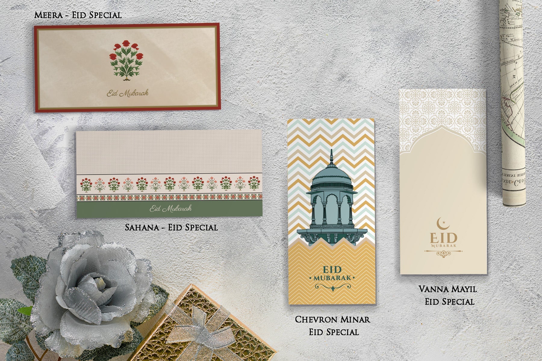 Eid Special - Envelope Set - Ethnic Designs Assorted - PaperKaite