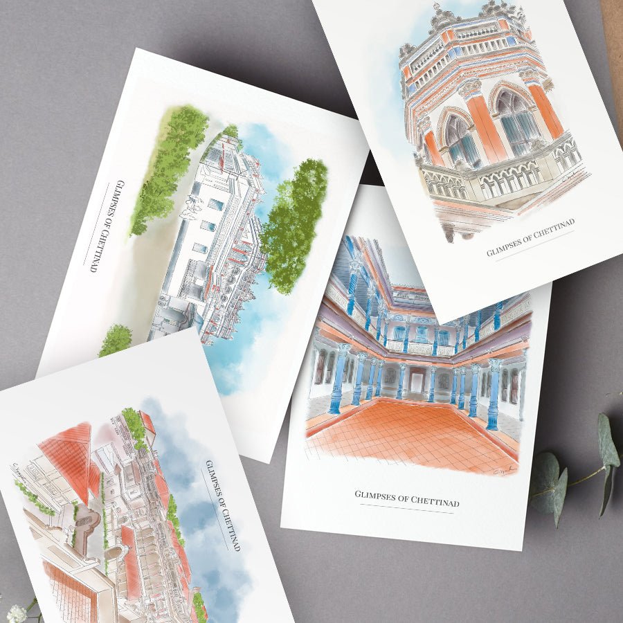 Glimpses of Chettinad - Post Cards - PaperKaite