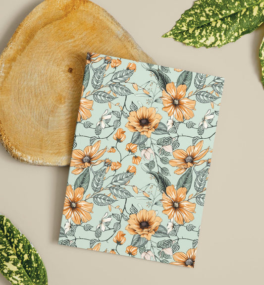 Green Blossom Notebook Set - PaperKaite