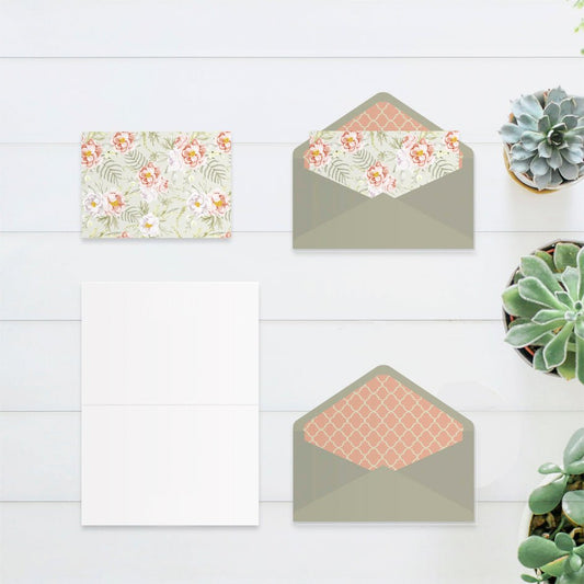 Lavender Sage Note Card Set - PaperKaite