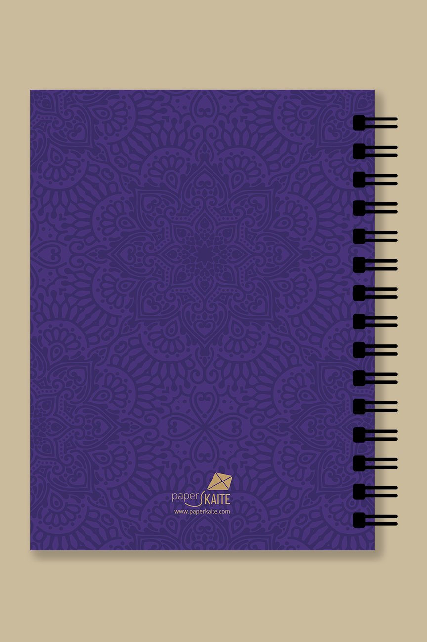 Royal Purple Hardbound Spiral 2025 Planner - Hard Case Weekly Planner with 100gsm paper - PaperKaite