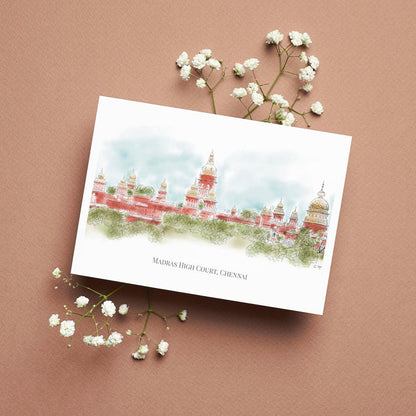 The Chennai Series - Hand Sketched Greeting Card Set - PaperKaite